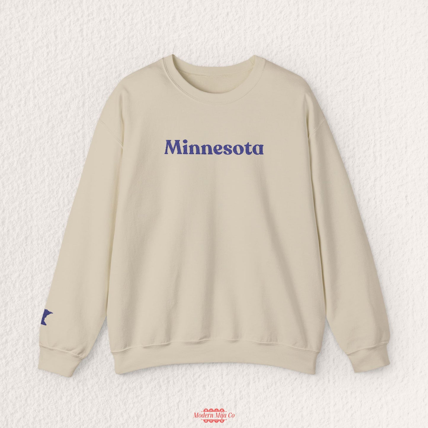 Minnesota Embroidered Crewneck