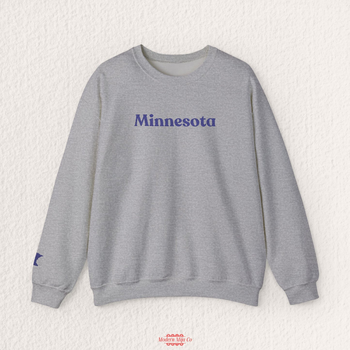 Minnesota Embroidered Crewneck