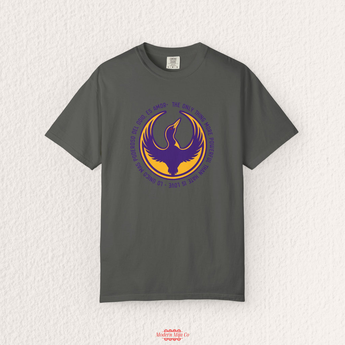 Minnesota Rebel Loon T-Shirt, Purple and Gold Tee,