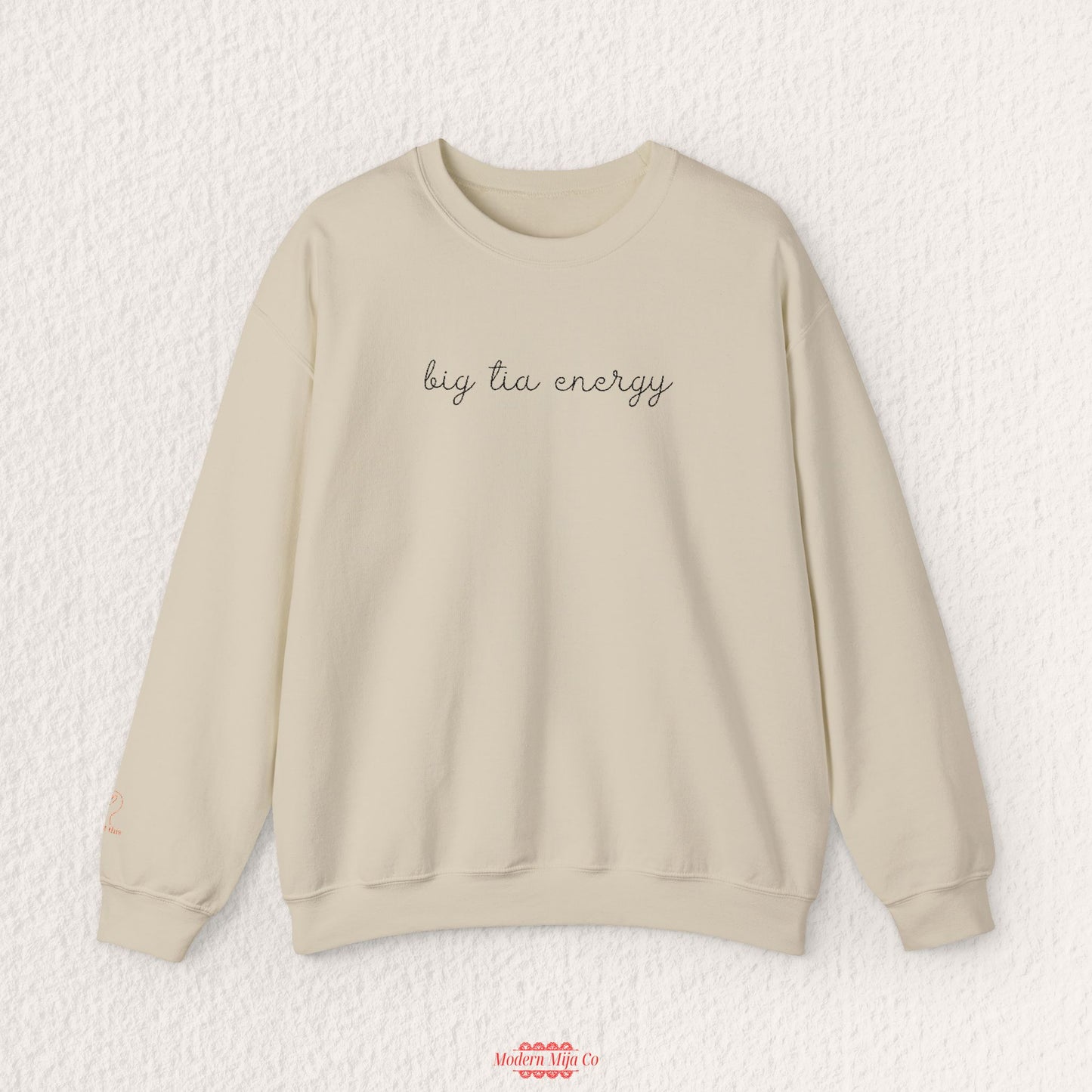 Big Tia Energy Embroidered Sweatshirt