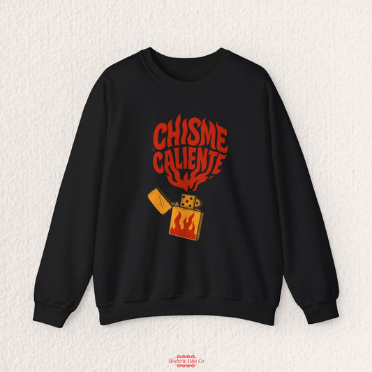 Chisme Caliente Sweatshirt — Bold Gossip Crewneck