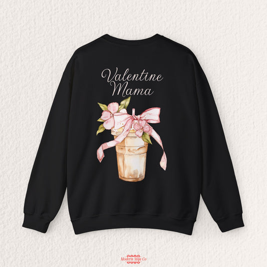 Valentine Mama Sweatshirt — Cozy Retro Mom Crewneck