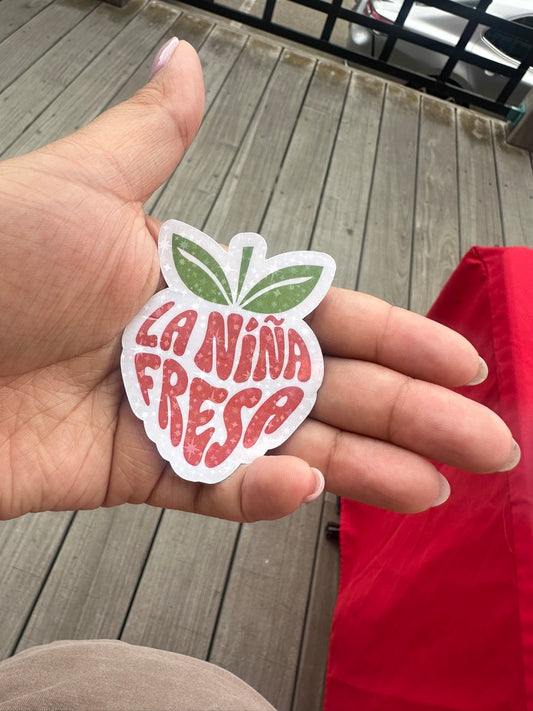 La Niña Fresa Sticker