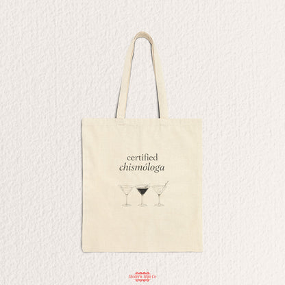 Certified Chismologa Canvas Tote Bag