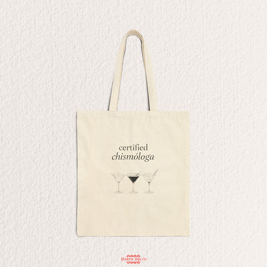 Certified Chismologa Canvas Tote Bag