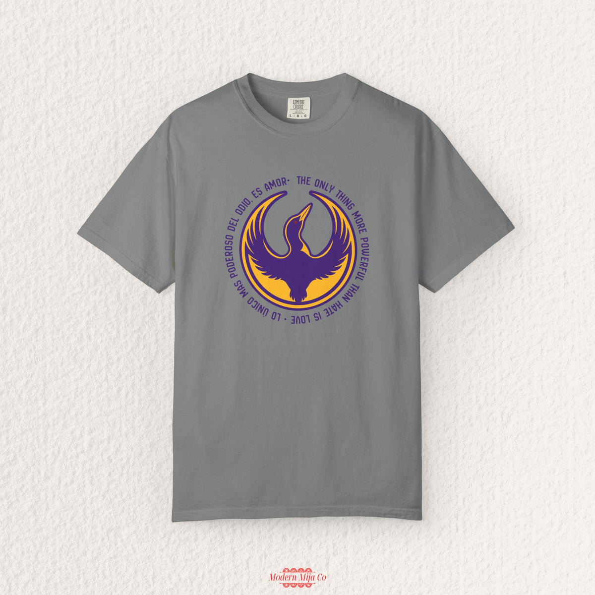 Minnesota Rebel Loon T-Shirt, Purple and Gold Tee,