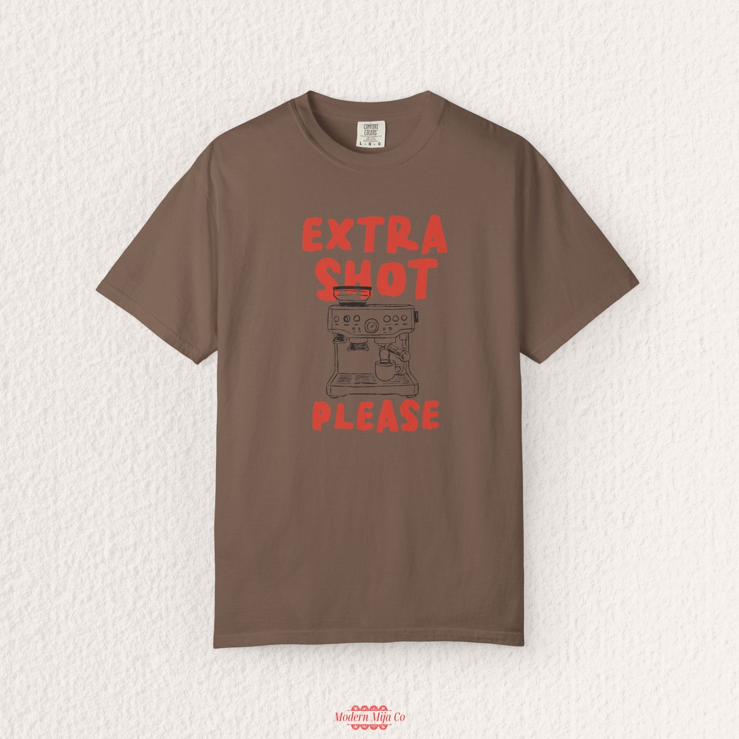 Extra Shot Please Espresso Machine T-shirt | Coffee Lover Tee