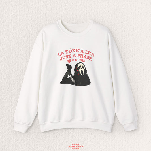 Toxica Phase Sweatshirt — Funny Statement Crewneck