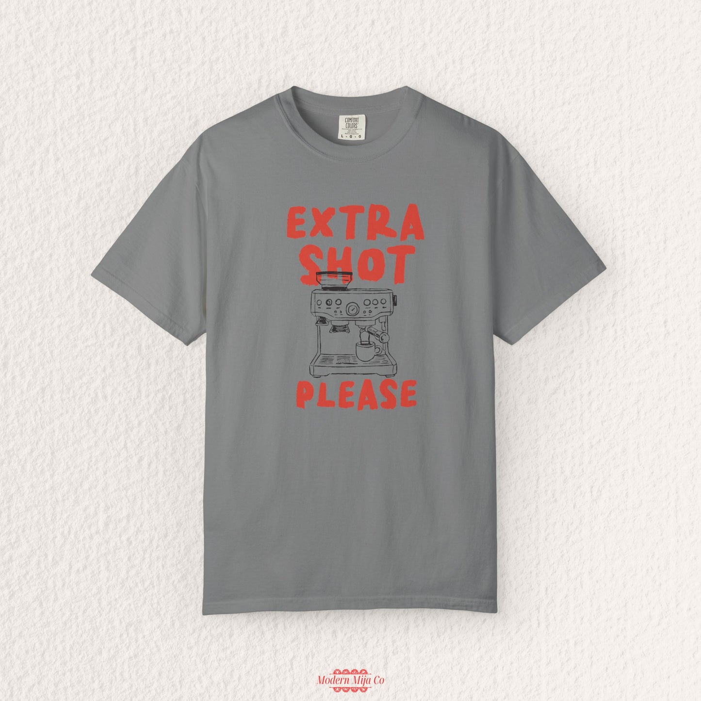 Extra Shot Please Espresso Machine T-shirt | Coffee Lover Tee