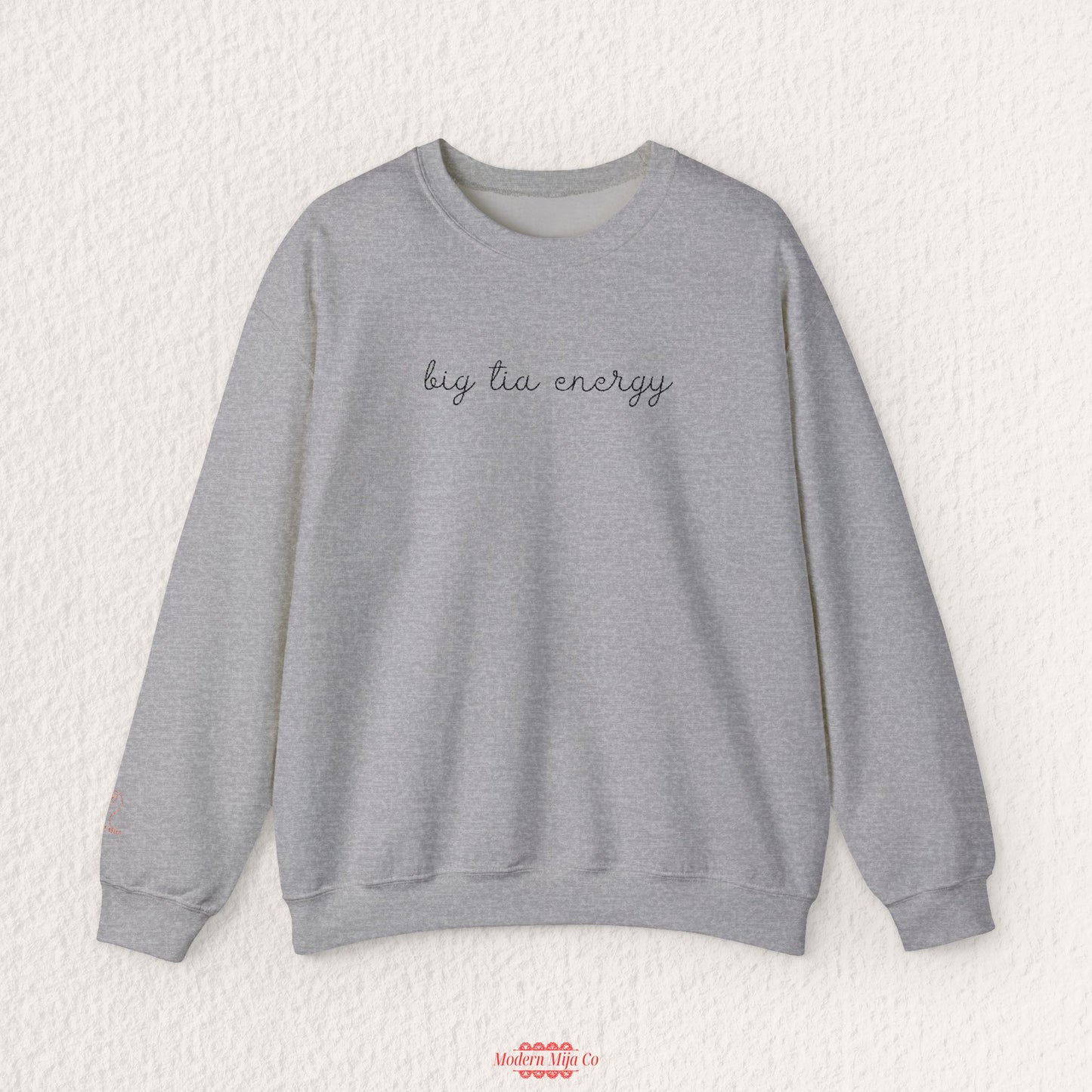 Big Tia Energy Embroidered Sweatshirt