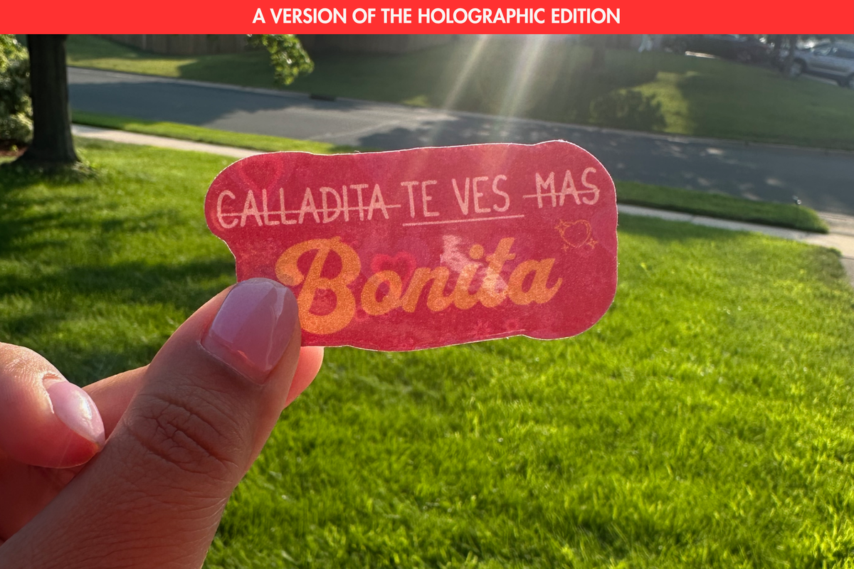 Te Ves Bonita Sticker | Funny Spanglish Latina Sticker