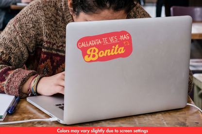 Te Ves Bonita Sticker | Funny Spanglish Latina Sticker